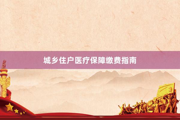 城乡住户医疗保障缴费指南